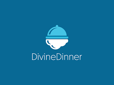 Divine Dinner cloud dinner dish divine food logo mark mistershot symbol