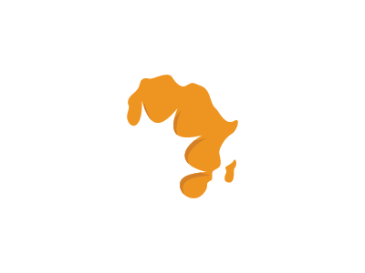 Solar Africa africa icon logo mark negative space solar sun symbol