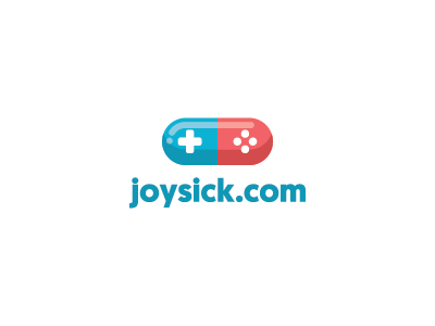 Joysick.com controller game icon joystick logo mark pill symbol