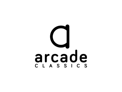 Arcade Classics. a + coin monogram