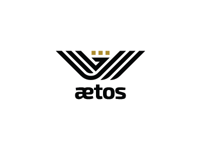 Aetos bird crown eagle icon king logo mark mistershot symbol