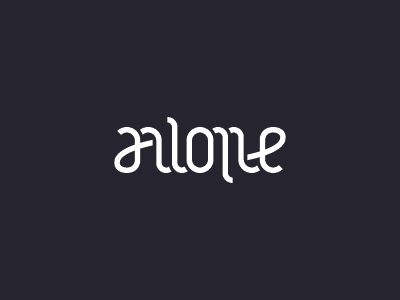 Alone Ambigram alone ambigram logo mark mistershot symbol