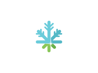 Snowflake Cannabis cannabis herbal icon leaf logo marijuana mark medical snow snowflake