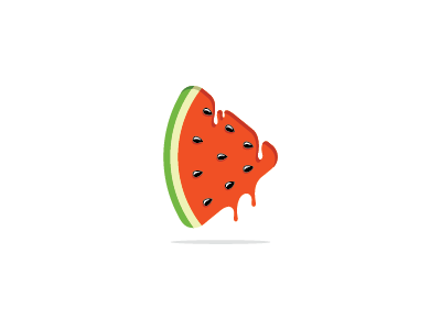 Watermelon Media fruit juice juicy logo mark music play red summer symbol video watermelon