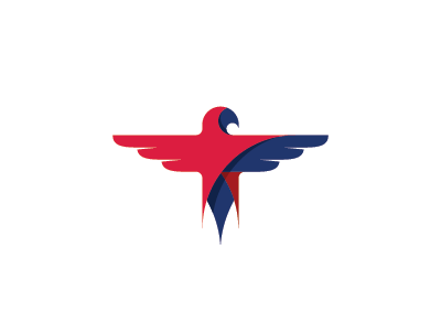 Americana america bird eagle hawk logo mark