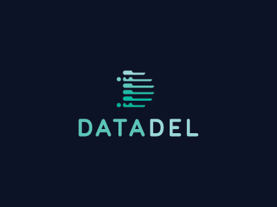 Datadel.com d data datadel delivery domain logo mark mistershot monogram