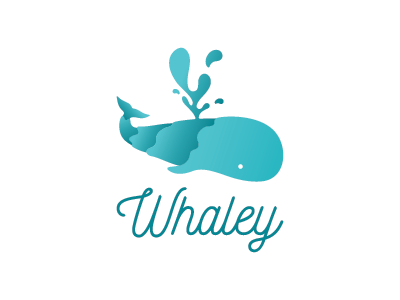 Whaley aqua aquatic fish logo marine mark ocean sea water whale