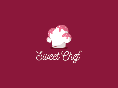 Sweet Chef chef cook cooking cupcake design icon logo mark pastry sweet symbol