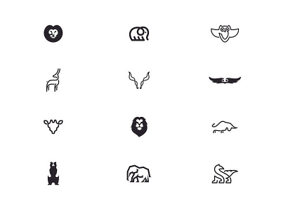 Animal marks animal behance icon identity logo logomark mark minimal mistershot negative space simple symbol