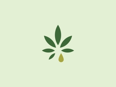 CBD Hemp Oil logo cannabis cbd hemp icon leaf logo mark oil symbol thc