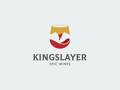 Kingslayer blood crown glass king kingslayer logo mark wine