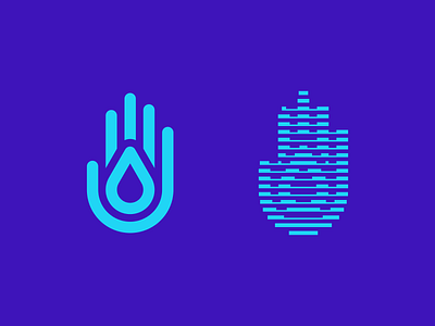 Drop Hand drop hand icon illusion logo logo design logomark logomarks mark mistershot modernism modernist nature palm protect symbol water