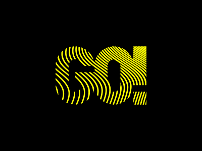GO! custom lettering custom type design go lines logo logodesign logomark logotype mistershot music type waves yellow