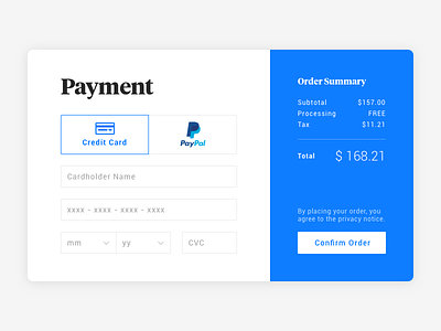 Daily UI Challenge #002 — Credit Card Checkout challenge checkout credit card daily daily ui challenge forms minimal order payment ui ui design