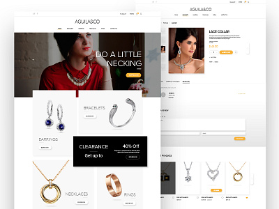 Aguila - ReDesign jewellery web jewelry lima peru ui web web design web page website