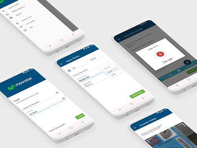 Movistar App - Flujo de Venta android clean app lima material design mobile movistar peru samsung s8 scanner ui ux voice