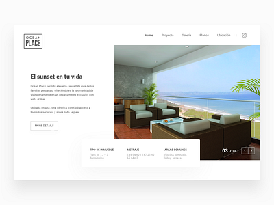 Real state landingpage clean inmobiliaria ladingpage minimal peru real slider state sunset ui ux website