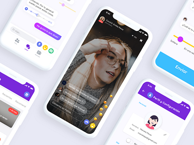 App Project Mas que un Polvo app behance project clean design emojis form forum illustration ios lima live live chat peru profile card tab bar transmition ux ux ui