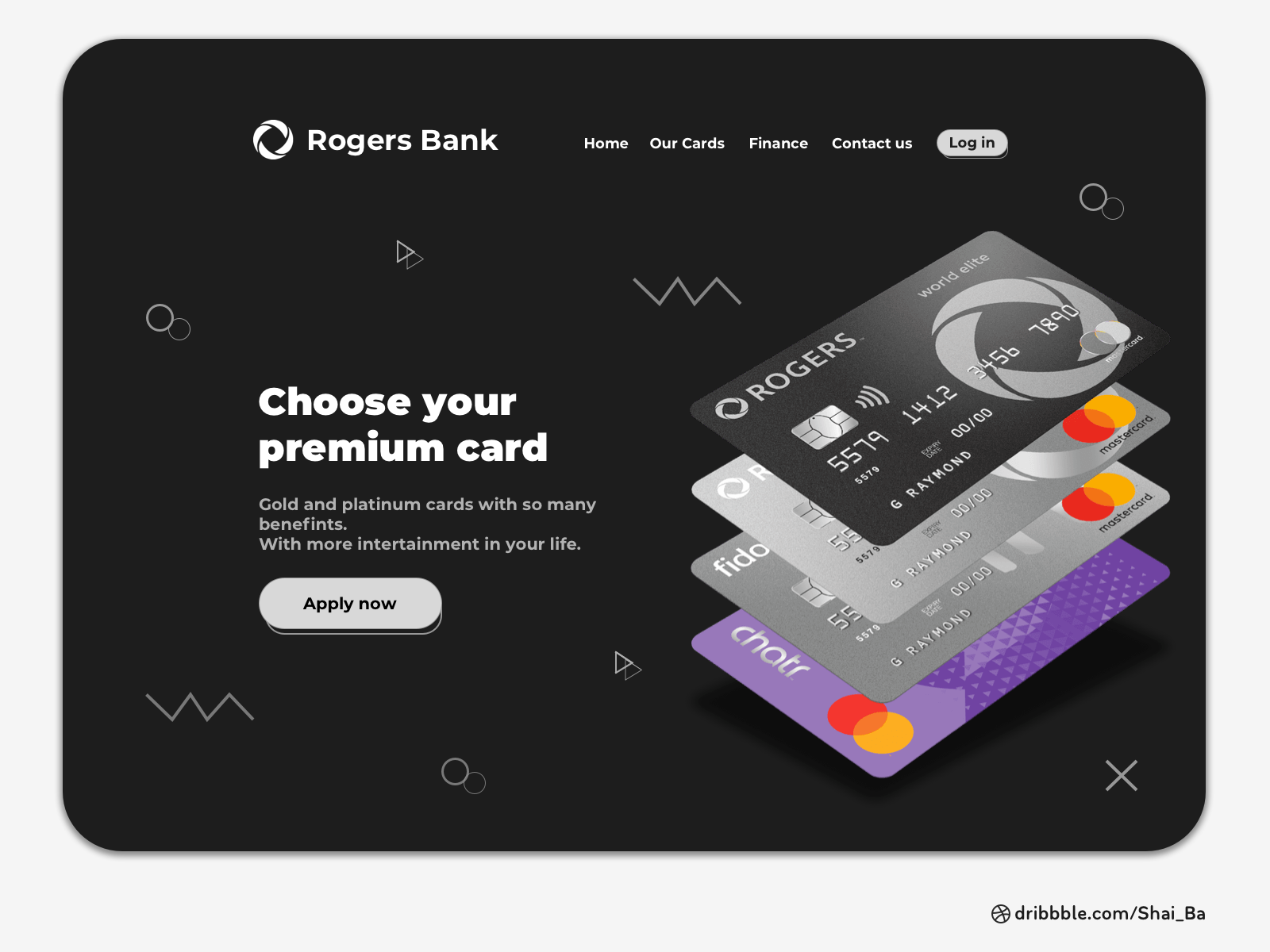 Rogers Bank Landing Page by Timur Tsalikov on Dribbble