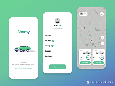 Sharey - Carsharing App