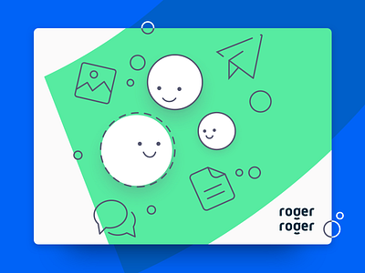 RogerRoger illustration concept branding illustration