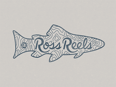 Ross Reels: Topo Trout apparel colorado design flyfishing ross reels topo trout type typography
