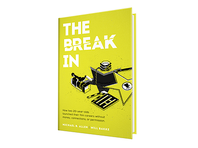 The Break In book concept cover design graphic grit icon iconography illustration layout texture typography