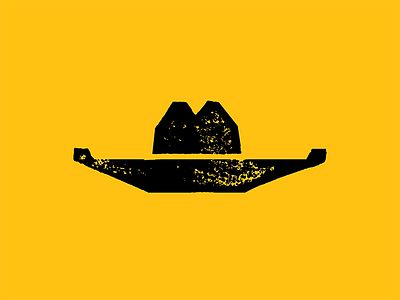 Gus Hat blockprint fiesta icon illustration ink mexico papercut sombrero surf texas texmex