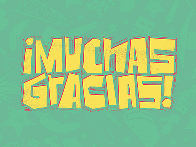 ¡Muchas Gracias! blockprint fiesta illustration ink kidlit mexico papercut texas texmex type typography