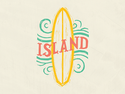 Island Time blockprint fiesta illustration ink kidlit mexico papercut texas texmex type typography