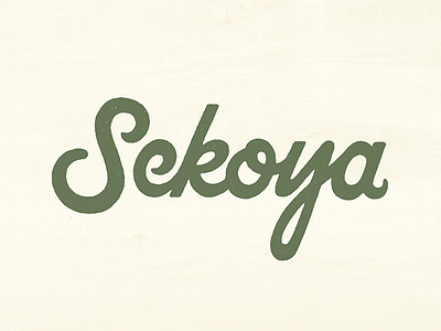 Sekoya adventure hike lettering nature script sekoya texture type typography wilderness