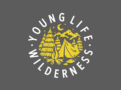 Wilderness Ranch adventure apparel camping circle design mountains tent texture wilderness