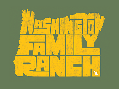 Washington Family Ranch camp family oregon pencil ranch state texture type typography washington