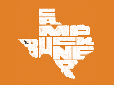 Camp Buckner camp pencil state summer texas texture type typography