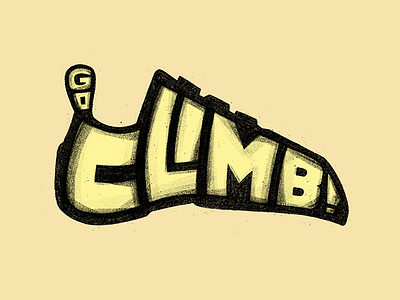 Go Climb! adventure apparel climb colorado design ink mountains procreate rockclimbing wilderness