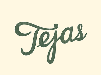 Tejas antique script tejas texas texture type typography vintage