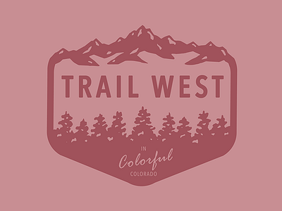 Colorado Camp Badge adventure badge colorado colorful design mountains trail trees vintage west