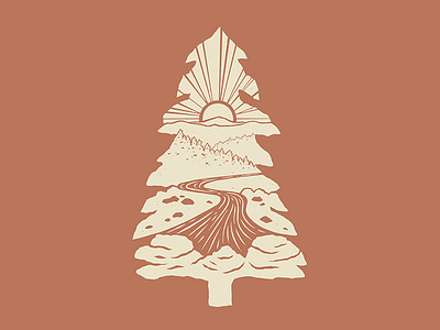 Pine Tree Vignette