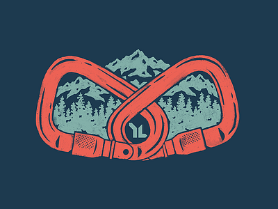 On Belay apparel belay camp carabiners climbing colorado design mountain mountains rock texture trees