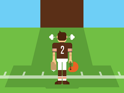 Johnny Football browns cleveland cleveland browns football illustration johnny manziel nfl
