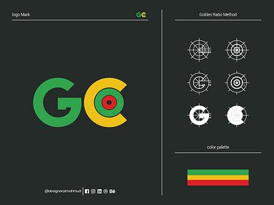 GC Logo Mark art black branding branding design design g logo gc gc logo graphic design green icon latter letter logo logo red typography vector white yellow