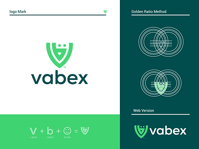 vabex logo design art blue branding classic design graphic design green icon jdea latter letter logo logo logo mark modern modern design modern logo monogram typography unique vector