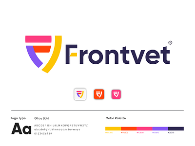 FV modern logo design black blue brand brand identity branding graphic design icon latter letter logo logo logos modern modern logo monogram monogram logo typography vector violet white yellow