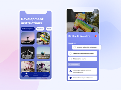 Self-development app