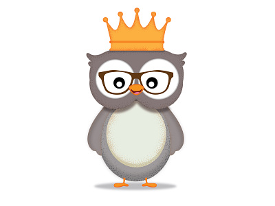 Owl King chracter cute design illustration kids king logo owl