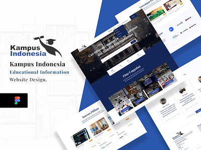 Kampus Indonesia - Educational Information Website college design educational school travel apps ui ux website