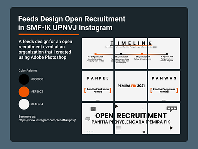 Open Recruitment Instagram Feeds Design branding design feeds illustration instagram open recruitment