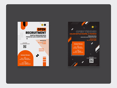Open Recruitment Poster branding design illustration open recruitment poster