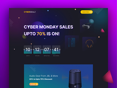 Cyber Monday Landing Page Template