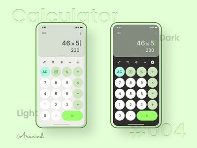 Calculator Design | Daily UI 004